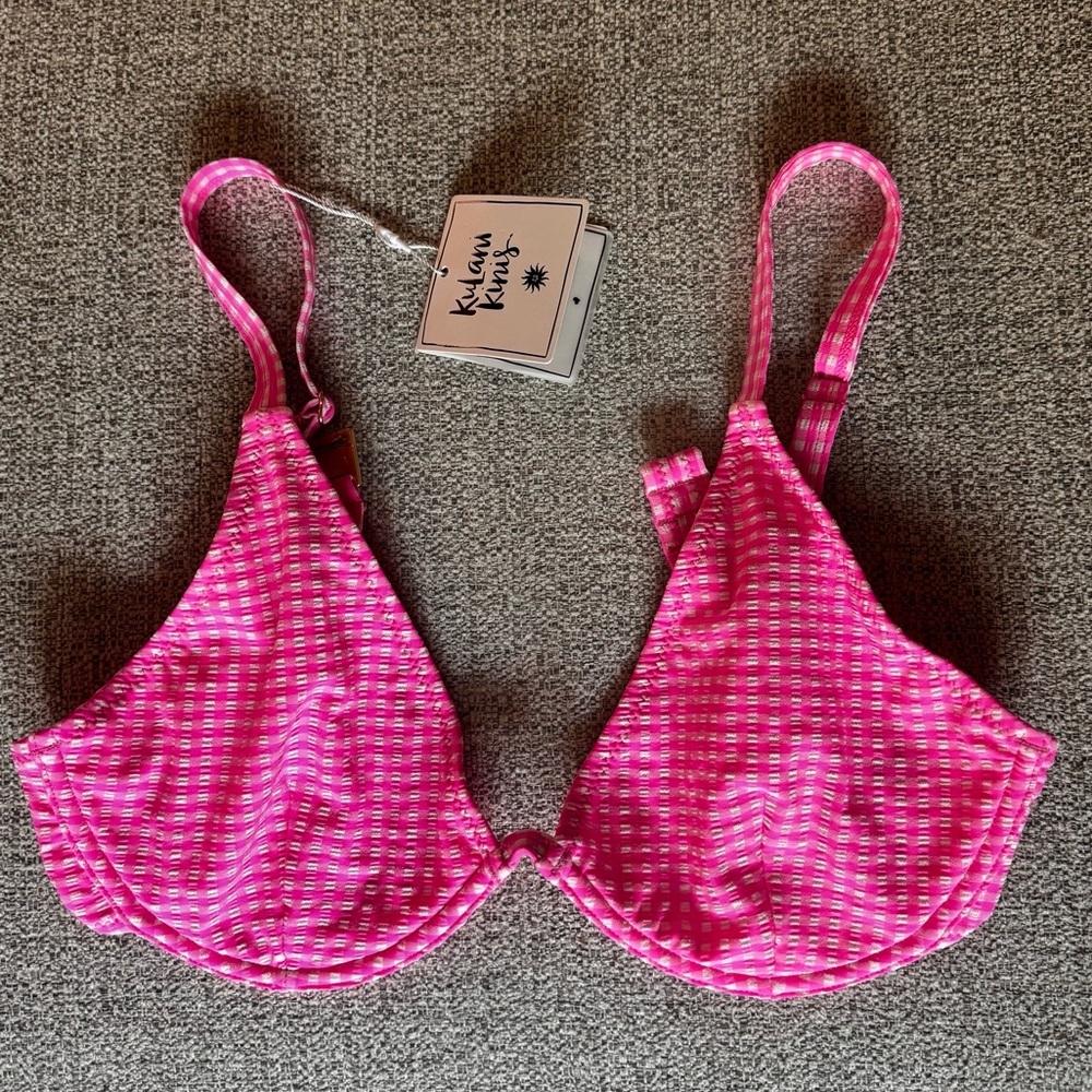 Kulani Kinis Pink D+ Swim Top